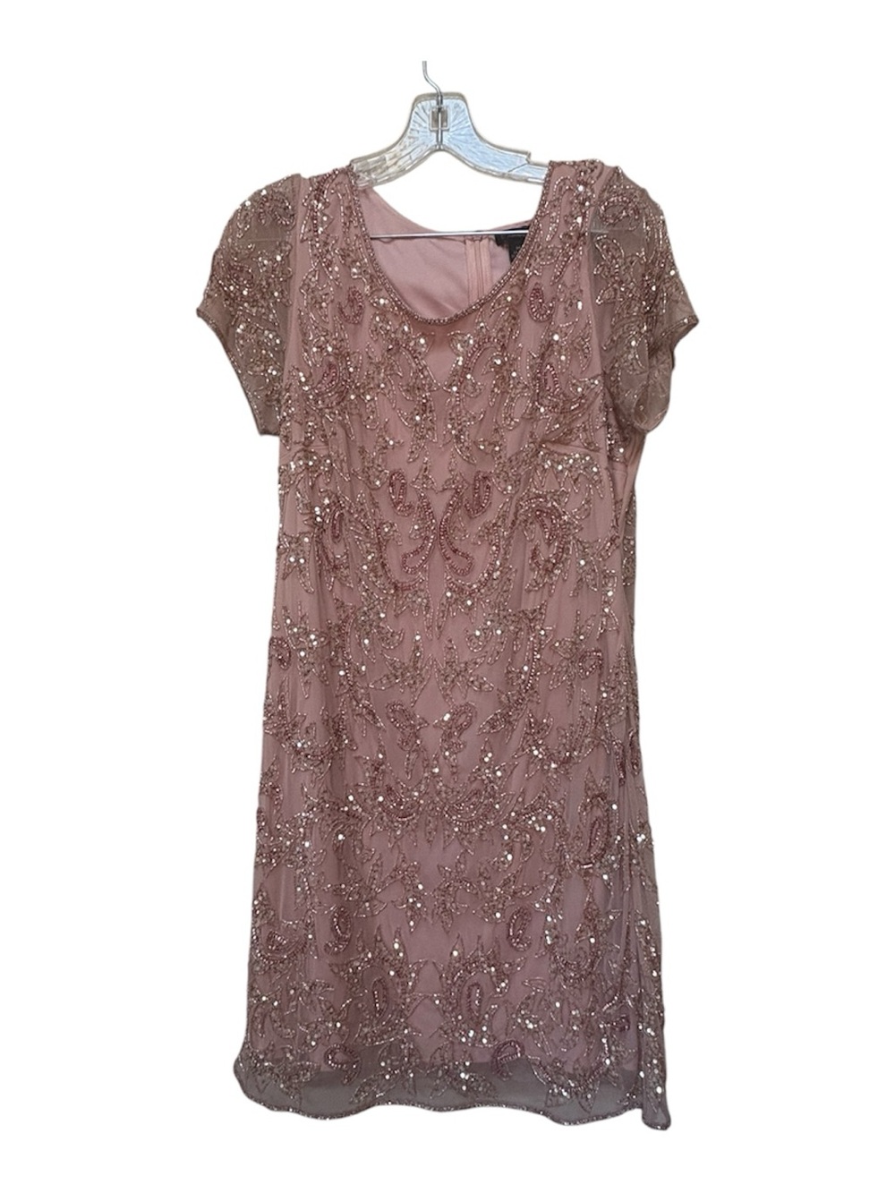Vintage Pisarro Nights Beaded Sequin Cocktail Dress Size 14